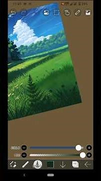 Landscape drawing tutorial ibis paint x #art #tutorial #ibispaintx #digitalart #shorts