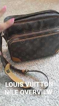 Louis Vuitton crossbody Nile bag overview, adjustable strap easy to use monogram