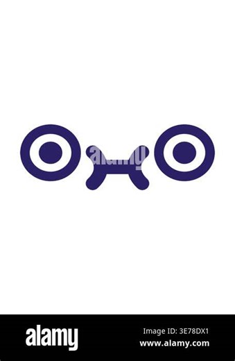 shaking motion animation of cute staring face icon Stock Video Footage - Alamy