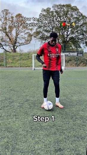 How to Do an EASY CR7 Reverse Elastico🇵🇹🐐⚡️#football #shorts