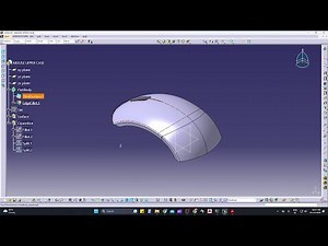MOUSE UPPER CASE Generative Shape Surface Design in CATIA V5 #catia #youtube #cad