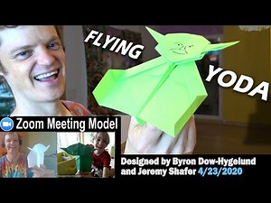 Flying Yoda! DIY Paper Airplane