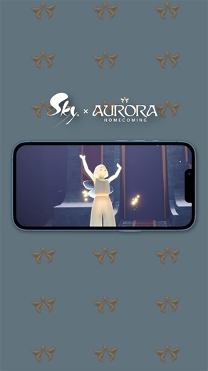 The magic starts here! 📍 ✨ Find the AURORA Spirit in Aviary Village and Home to teleport to the concert location: a special version of the Valley of Triumph Coliseum. And don’t forget to join us on June 14th for the community mega concert gatherings! There will be 2 organized gatherings, one starting at 8 AM and another 8 PM PDT (UTC-7). | Sky: Children of the Light