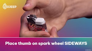 DJEEP Pocket Lighters, Vibrant Collection Textured Metallic, Colorful Unique Lighters, 4 Count Pack of Disposable Lighters