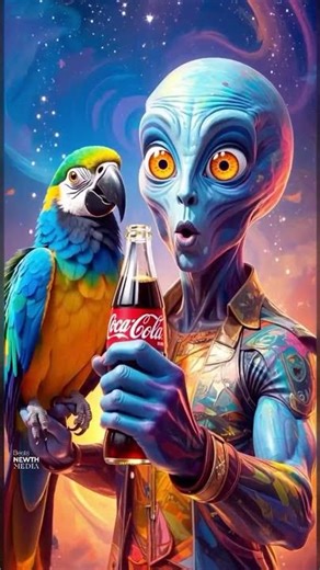 ALIEN MEETS TANGO - Hip-Hop, Tango #aiart #cocacola #dance