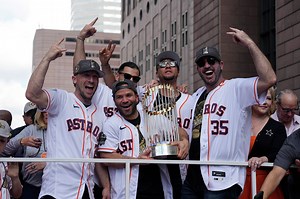 Watch live: Houston celebrates Astros World Series win with downtown parade