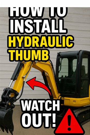 Quick install guide for your mini excavator’s hydraulic thumb — plus what to watch out for 🔧⚠️ #MiniExcavator #HydraulicThumb #DIYInstall #HeavyEquipment #ConstructionTips