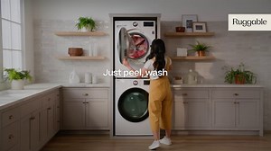 RUGGABLE Machine Washable Runner Rug – Outdoor Damali Black Multicolor 2.5x7, Stain-Resistant, Non-Slip – Washable Rug for Entryway, Patio, Balcony, Deck, & Porch–with Standard Pad