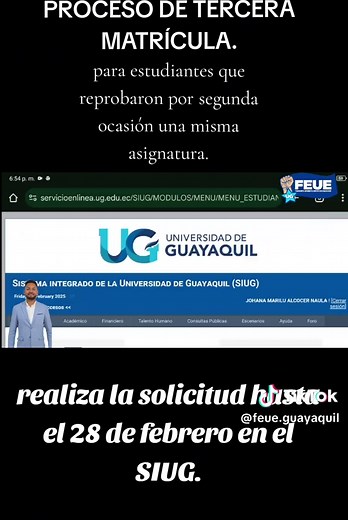 Proceso de Tercera Matrícula para Estudiantes