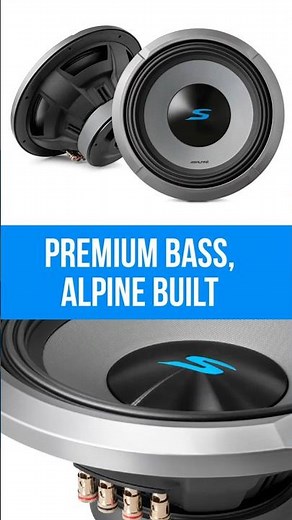 Unleash Powerful Bass with the Alpine S2-W12D4 Subwoofer!
