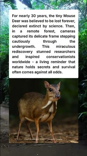 Mouse Deer Returns from the Dead #nature #wildlife