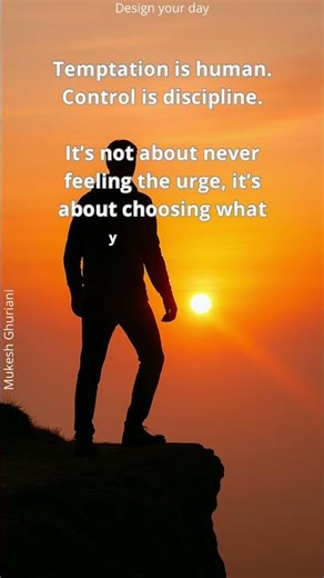 Temptation Is Normal. Control Is Discipline. #discipline #selfcontrol #shorts