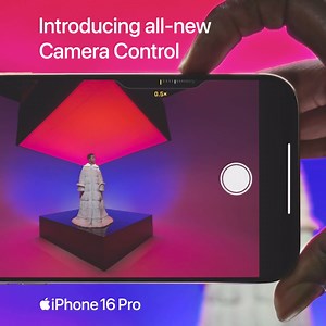Touch. Zoom. Click. Quick. All-new Camera Control on iPhone 16 Pro. | Apple