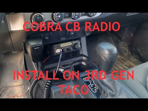 Cobra CB Radio Install On My 3rd Gen Tacoma!