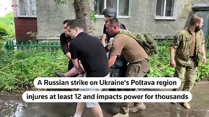 Russian attack on Ukraine's Poltava region injures 22, causes power cuts