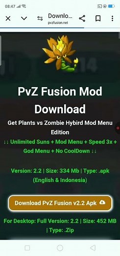 how to download pvz fusion mod menu APK 2.1 6