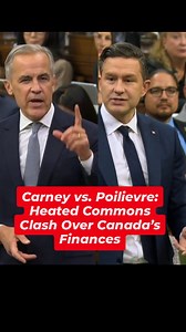 2.7K views · 6.1K reactions | Carney vs. Poilievre: Heated Commons Clash Over Canada’s Finances Prime Minister Mark Carney pushed back against concerns from Canada’s interim budget officer, insisting his government has clear fiscal anchors guiding spending and debt. The remarks came during a heated exchange with Conservative Leader Pierre Poilievre as questions mount ahead of the Nov. 4 federal budget. #canada #markcarney #cdnpoli #news #politics | Politt Canada | Facebook