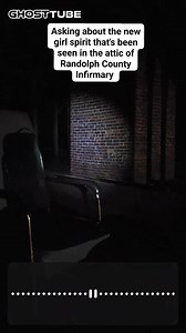 We were told by the workers that a new spirit showed up in the attic recently. She peeks from behind the chimney and her eyes glow like a cat when your flashlight hits them. These are some responses we found relevant. #paranormal #haunted #communication #spirits #attic #JoinUs | The Paranormal Couple