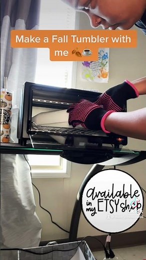 Make a sublimation tumbler with me. Using a convection oven