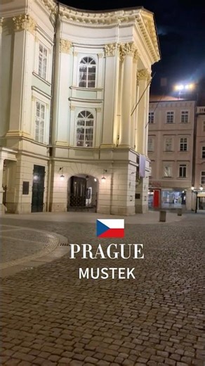 🇨🇿Mystical Prague Streets: Illuminated by Warm Lights#Prague#PragueNights#CzechRepublic