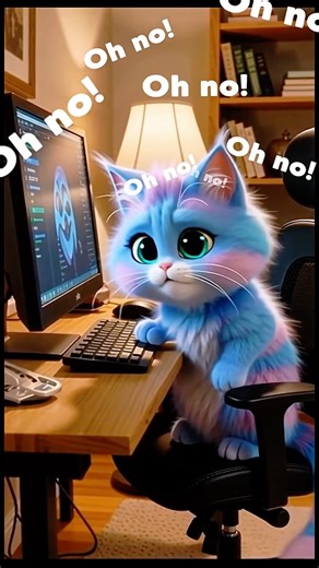 😂 fluffy boy Cat & Rat Spinning Chair Comedy | Super Cute 3D Animation #funny #shortsfeed #shorts