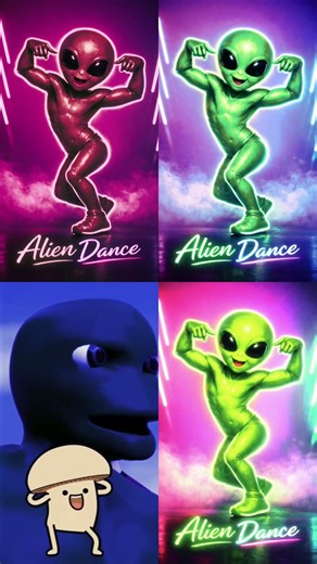 Dancing Green Alien Dance