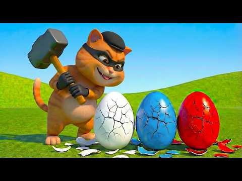 Naughty Cat Stole the Eggs! 🥚😼 | Emergency at the Farm! 😱 | Old Farmer Call Police