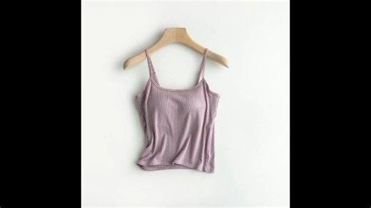 Watch Camisole Tops for Women Silky Tank Tops Built in Bra Cami on Amazon Live