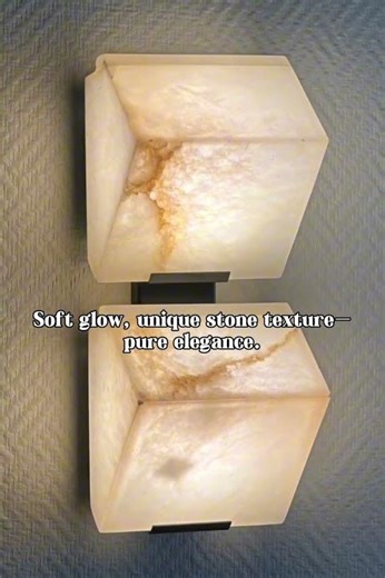 TOMAX Modern Alabaster Bedside Wall Sconce