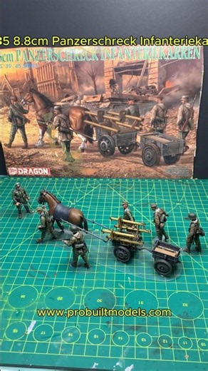 Building the 1/35 Dragon 8.8cm Panzerschreck Infantry Cart | Scale Model