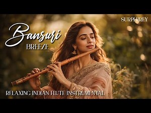 Bansuri Breeze by #Surphirey - Relaxing Indian Flute Instrumental for Meditation, Yoga & Peace