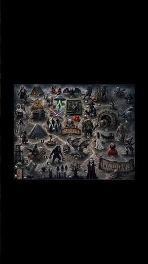 New Logo, Map, and Lands to Explore - Twisted Trails Halloween 2026