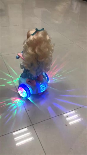 2024 NEW Dancing Fashion Lovely Doll; Balance Doll Car with Music and Light; B/o Balance Doll,Battery Operated Lighting Doll