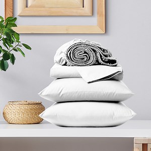 Color Sense 100% Cotton Twin Sateen Sheet Set, 300 Thread Count Wrinkle Resistant, Quick Dry, Soft & Smooth 3-Piece Set Arctic White