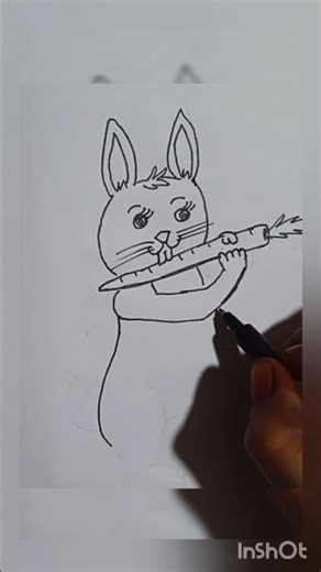 cartoon rabbit #drawing4kids #art #drawing #painting