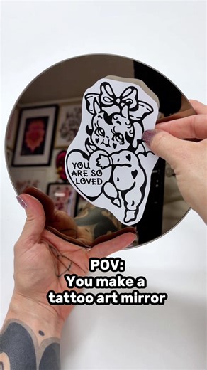 Me: I’ll just try one idea Also me: 👀 Anyway, here’s an engraved mirror that exists purely because I wanted to make it.