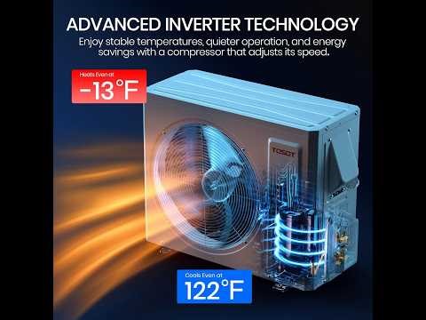 TOSOT 33600 BTU Mini Split Review 🔥 21 SEER2 WiFi Inverter AC + Heat Pump Cosmo Series