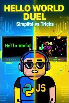 JavaScript vs Python: Le duel Hello World 👨‍💻 #coding #javascript #python