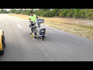 STRIPING WITH GLASS BEADS