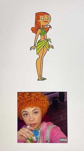 @ice spice in Total Drama Island ❄️🔥 #icespice #totaldrama #totaldramaisland #art