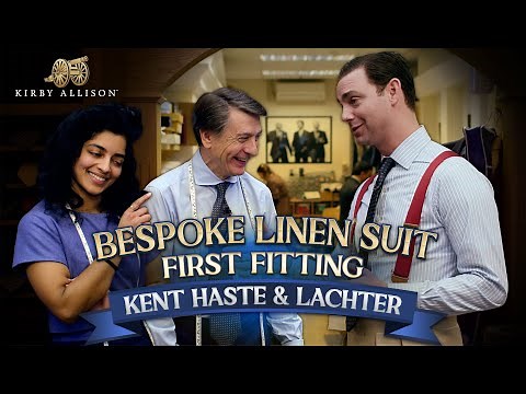 My New Bespoke Linen Suit! | First Fitting withy Kent, Haste & Lachter | Kirby Allison