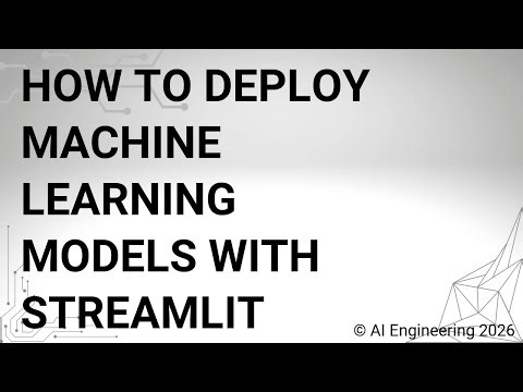 How to Deploy Machine Learning Models with Streamlit