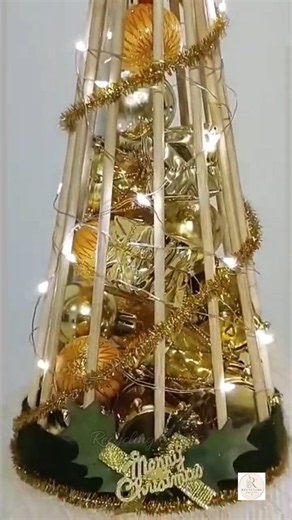 DIY Mini Christmas Tree 🎄#diy #christmasdecor #christmastree