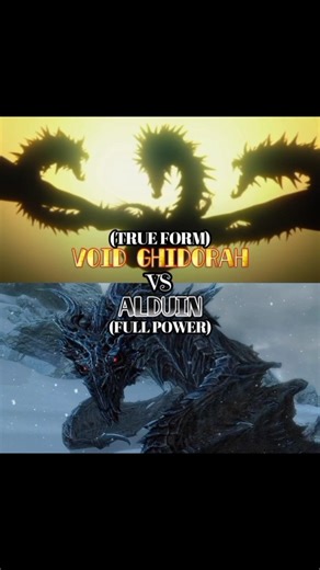 Void Ghidorah vs Alduin