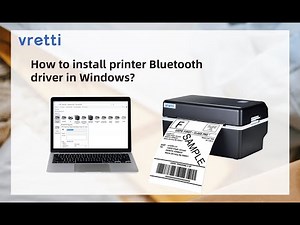 vretti D462B shipping label printer how to install?