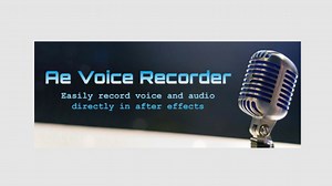 Aescripts Ae Voice Recorder v1.2 - INTRO HD