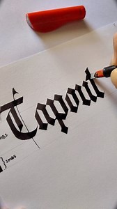 171K views · 1.3K reactions | How to write in Gothic Calligraphy Practicing Gothic Script #reelsviralシ #lonecalligraphy #shortsvideos #viralvideochallenge #LA #calligraphy #viralvideos #art #artist #lettering | Lone Calligraphy | Facebook