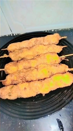 bakery style chicken stick boti 🍡🤤 #food #cooking #youtubeshorts