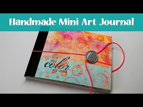 DIY: Make a Mini Art Journal with Cards - Tutorial