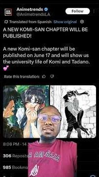 A brand new chapter for Komi Can't Communicate will be published June 17th! #anime #manga